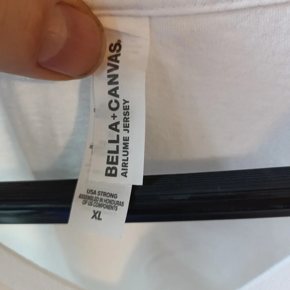 Bella Canvas Classic White V-Neck Tee - Picture 2 of 4